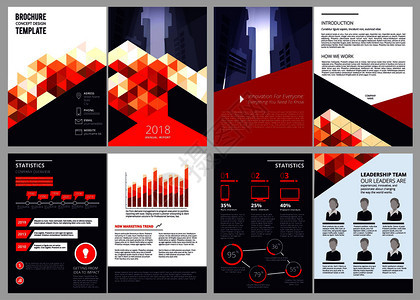 商业手册模板年度报告公司文件杂志或目录封面网页矢量设计报告年度营销示例小册子展商业小册子模板年度报告公司文件杂志或目录封面网页图片