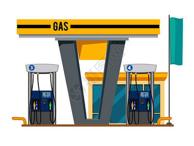 汽车泵站汽油燃料运输用气体示意图图片