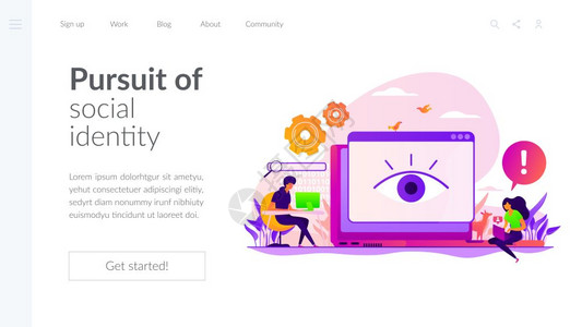 互联网诽谤持续跟踪隐私攻击痴迷的跟踪者网络追求社会身份网上虚假指控概念网页主头登陆模板络跟踪着陆页面模板网络跟踪登陆页面模板网络图片