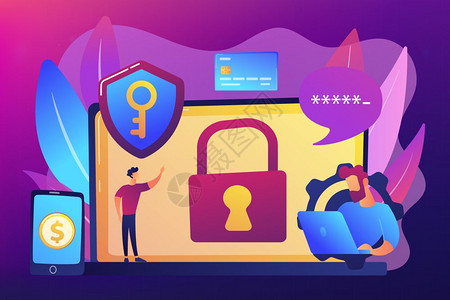 网络安全大赛插画_网络安全大赛卡通_网络安全大赛插图_手绘_板绘_摄