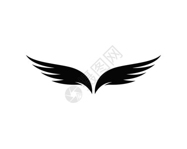 死飞千百力falcon翅膀徽标志模板矢量图插画