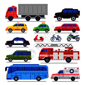汽车运输城市公路车消防和城镇运输图图片