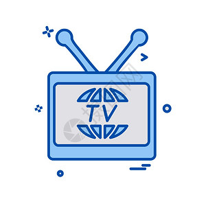 电视机tv插画_电视机tv卡通_电视机tv插图_手绘_板绘_摄图网