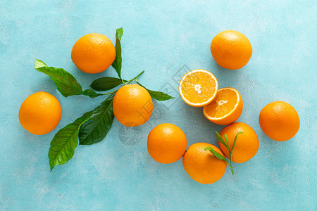 新鲜橙子摄影图图片