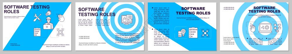 横向小册子模板传单小册子用线插图设计的封面杂志年度报告广海的矢量页面布局图片