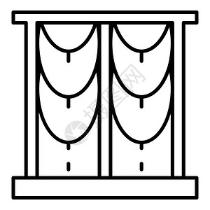 绸幕插画