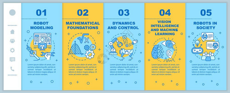 安装移动网页矢量模板的机器人课程网络化反应灵敏的智能手机网站界面与线插图的界面概念网页步行屏幕彩色概念图片