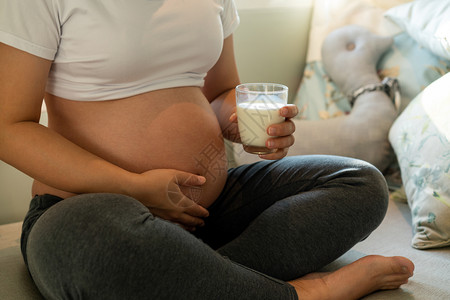 产前大肚孕妇休养,调整状态背景图片