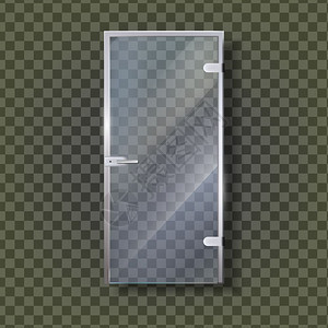 现代透明玻璃门图片