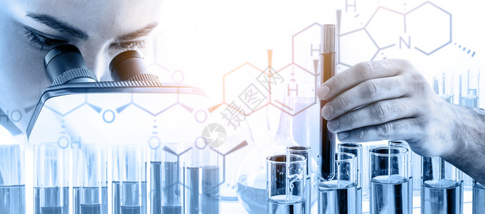 用于医学研究的实验室双重接触图像图片