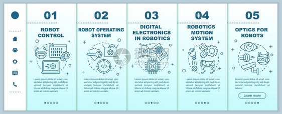 安装移动网页矢量模板的机器人课程网络化反应灵敏的智能手机网站界面与线插图的界面概念网页步行屏幕彩色概念图片