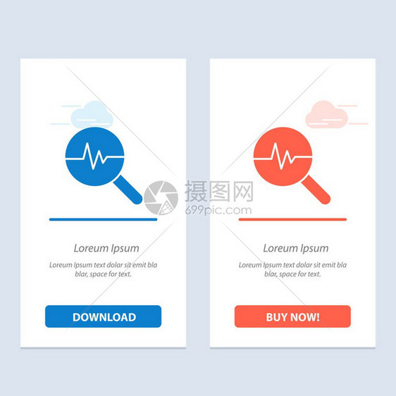 图形信息搜索表蓝色和红下载并购买网络部件卡模板图片