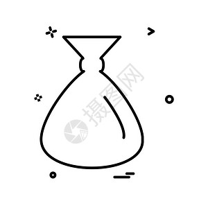 邮袋图标设计矢量图片