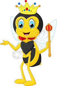 卡通蜜蜂背景图片