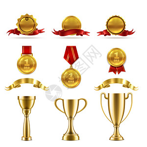 比赛或奖杯或奖牌和杯取得最佳成功奖章和杯获得最佳成功奖章和杯获得最佳成功奖牌和杯图片
