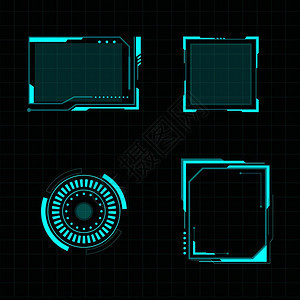 未来的用户界面插图设计模板图片