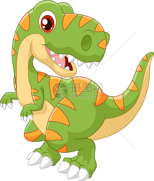 恐龙暴长的很侧面