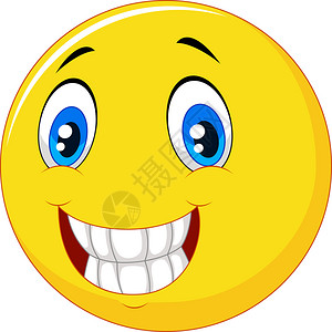 符号表情快乐的笑脸表情插画