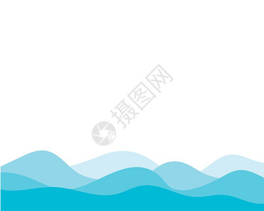 海浪矢量背景图图片素材