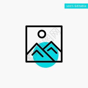 海报教育红色绿地突出显示圆点矢量图标插画