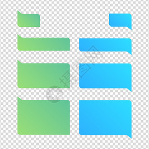 空模板短语音信息设计矢量说明用于社会信使的文本框息聊天气泡形状空短信息设计矢量说明文本框图片