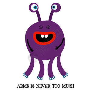 紫色怪兽图片素材