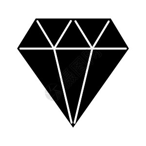 晶状图标平面体装饰极强首元素多边形几何图抽象状等量硅色符号负空间