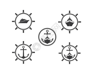 海洋图示设计界矢量徽标图图片