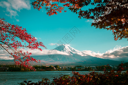 富士山下周边景色图片