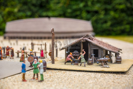 欧洲传统户外农村建筑场景模型图片