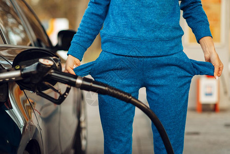汽油燃料或柴油价格升高图片