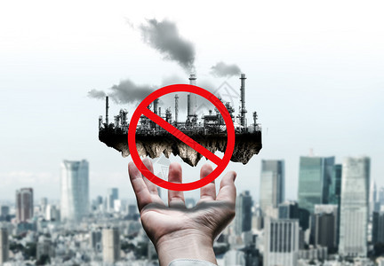 传统电力工业对世界环境造成空气污染问题图片