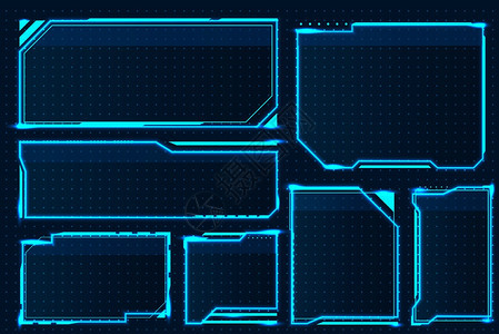 hudbox抽象游戏屏幕元素未来技术界面scif军事装置概念矢量全息图显示游戏gui抽象游戏屏幕元素矢量游戏gui矢量图显示游戏图片