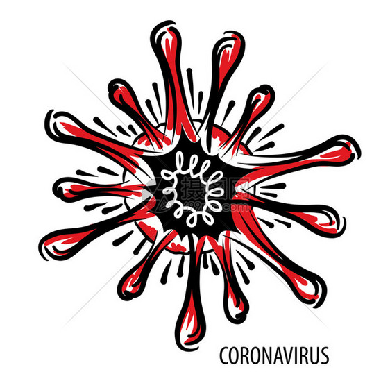 白色背景上的冠状矢量说明白背景上的冠状矢量说明图片