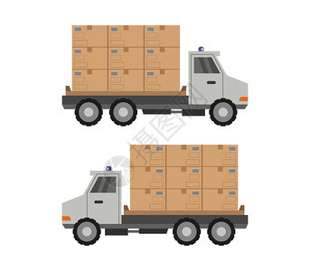 运货卡车设计对比图图片