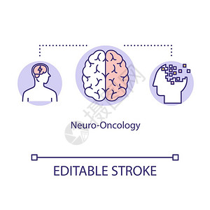 癌症诊断想法细线插图激素和X射线药物疾病识别治疗媒孤立的大纲紫色图画可编辑的中风图片