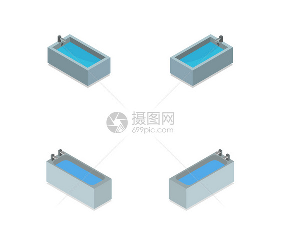 等度游泳池矢量设计图图片