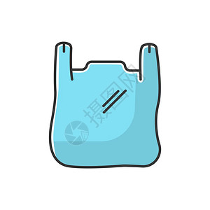 塑料袋提手插画_塑料袋提手卡通_塑料袋提手插图_手绘_板绘_摄图网