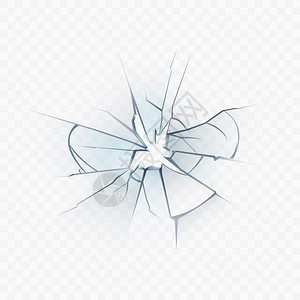 拳头砸裂废弃建筑物矢量的玻璃窗碎粉和裂的玻璃挡风销毁结构屏幕材料