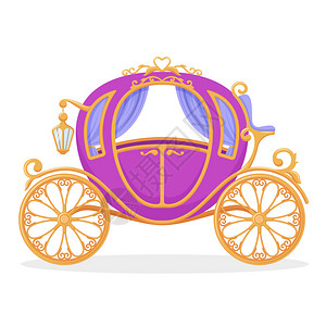 童话仙女公主马车图片素材