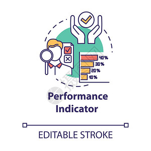 用于评价的衡量标准机构管理设想细线插图矢量孤立的大纲rgb彩色绘图可编辑中风图片