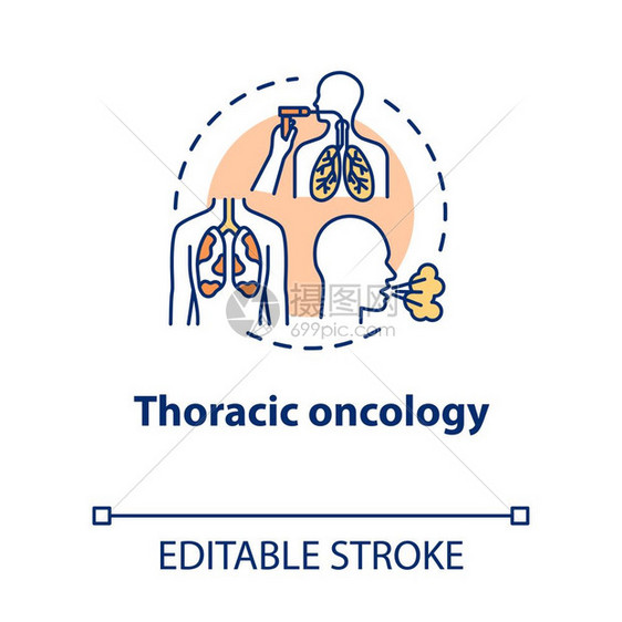 肺气道炎病哮喘肺结核病薄线图解病媒孤立的外形图示rgb彩色图画可编辑的中风图片