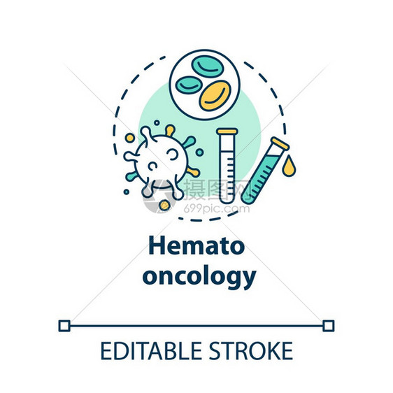 血病的诊断治疗和预防实验室测试设想细线插图矢量孤立大纲rgb彩色绘图可编辑中风图片