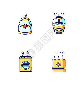加湿器插画_加湿器卡通_加湿器插图_手绘_板绘_摄图网