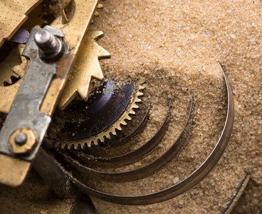 机械耐力沙砂时钟齿轮图片