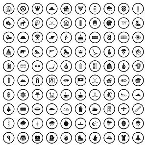 10个冬季运动图标为任何设计矢量图置简单样式10个冬季运动图标简单样式图片