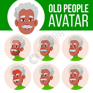 各种表情的老年人图片