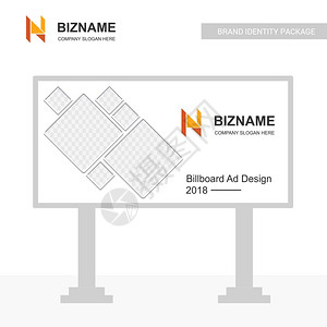 在网络设计和应用程序界面上标有n志的牌ba公司董事会设计矢量对于信息图也有用矢量图示图片