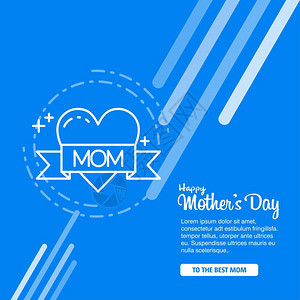 快乐的母亲日假背景可用于销售广告背景矢量用于网络设计和应用程序界面也可用于信息图表矢量说明图片