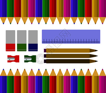 各种颜色的蜡笔图片